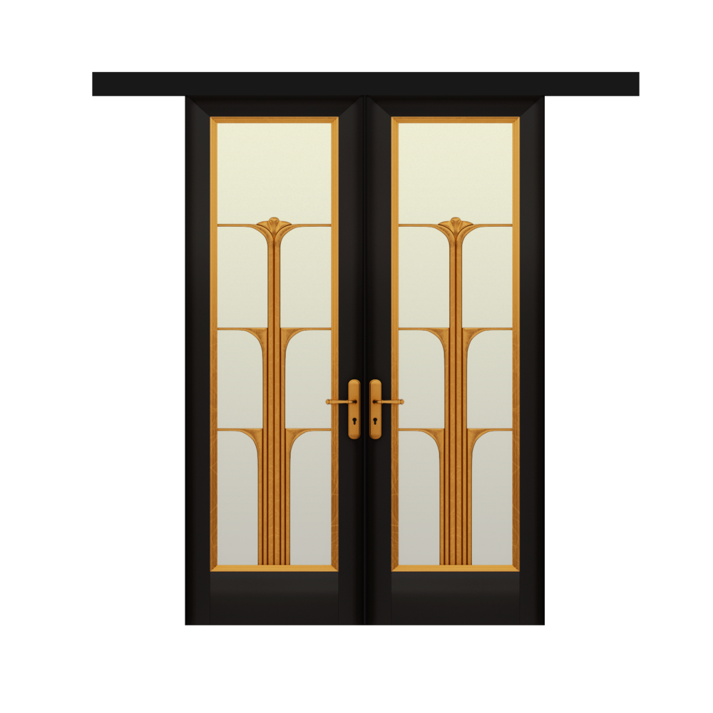 Подвійні розсувні двері Conte з масиву ясена
